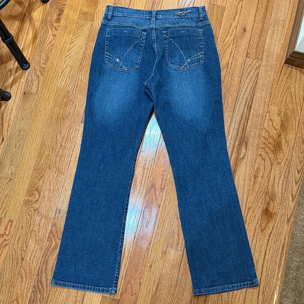 Lena Jeans Dark Blue Straight Leg Jeans